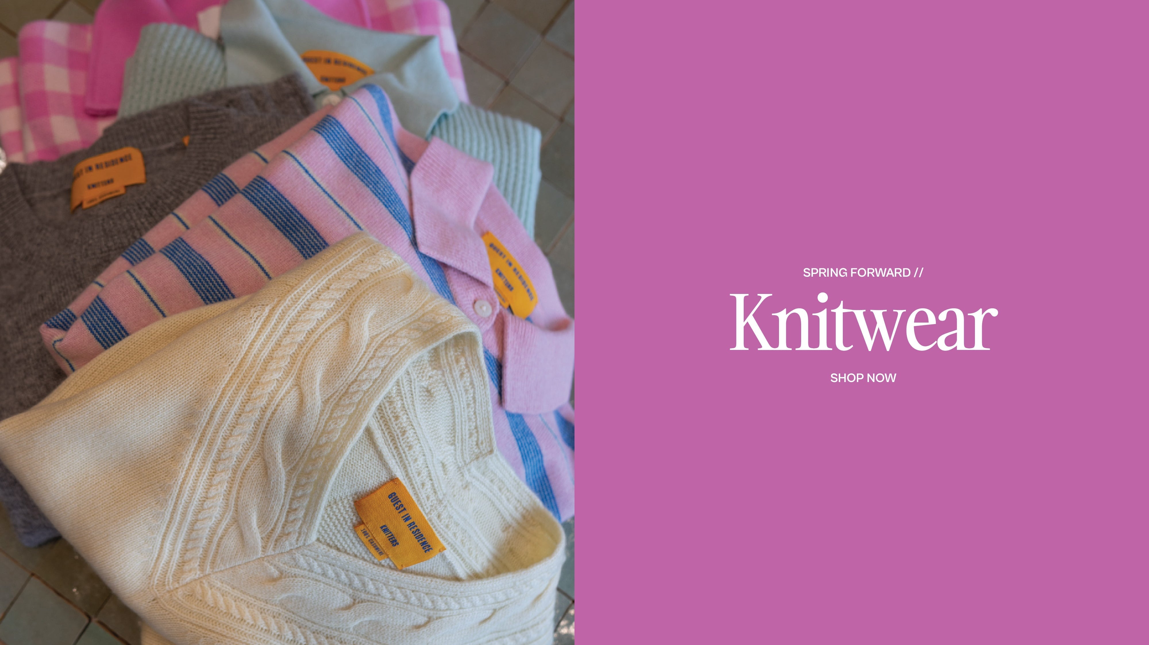 SPRING FORWARD INTO KNITWEAR //
