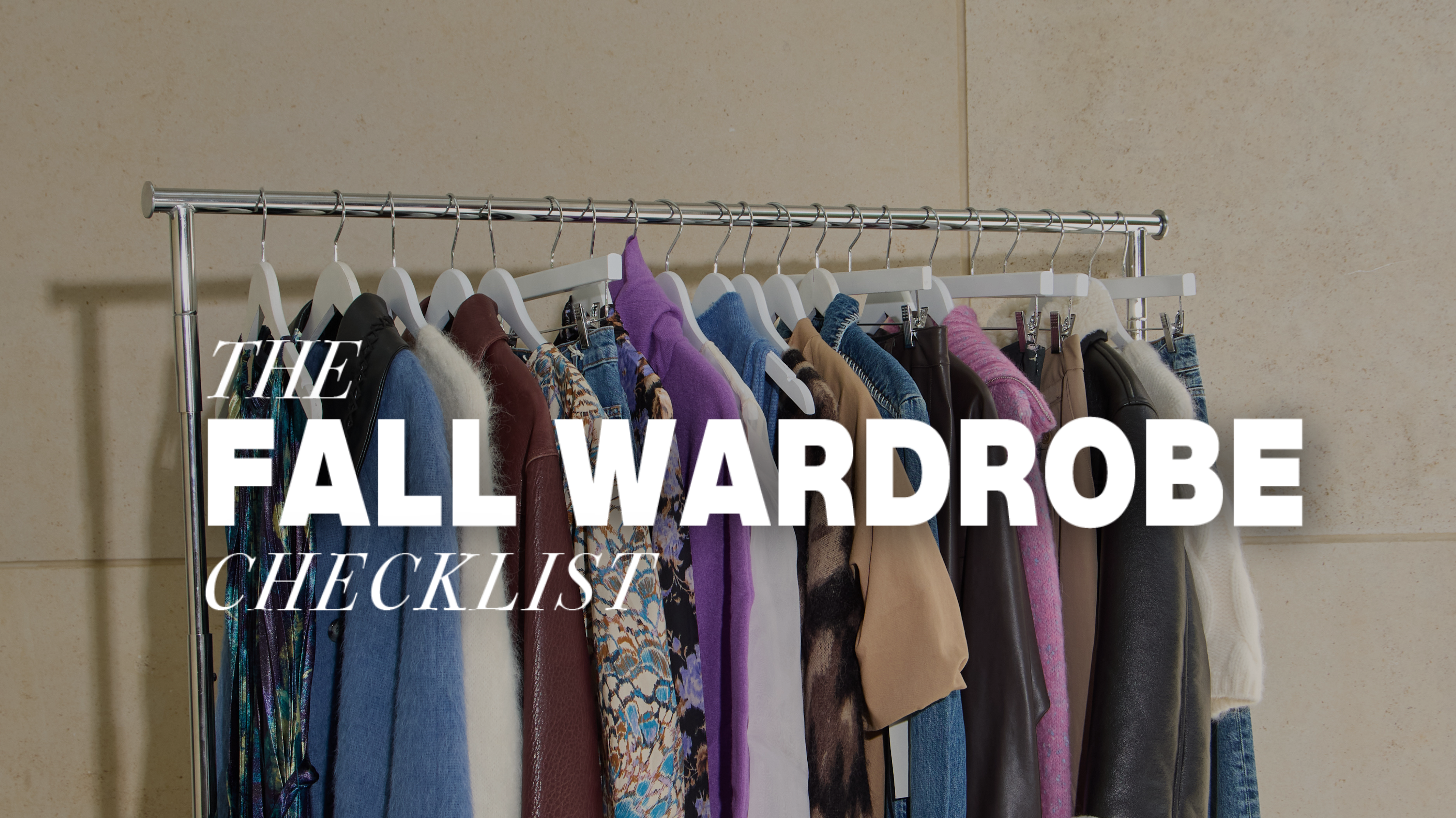 THE FALL WARDROBE CHECKLIST