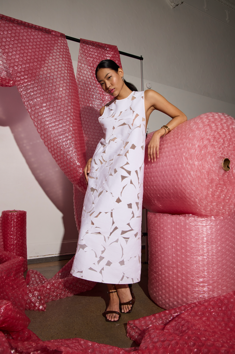 tibi fil coupé midi dress ADELLE FIL COUPE DRESS – Clairvaux