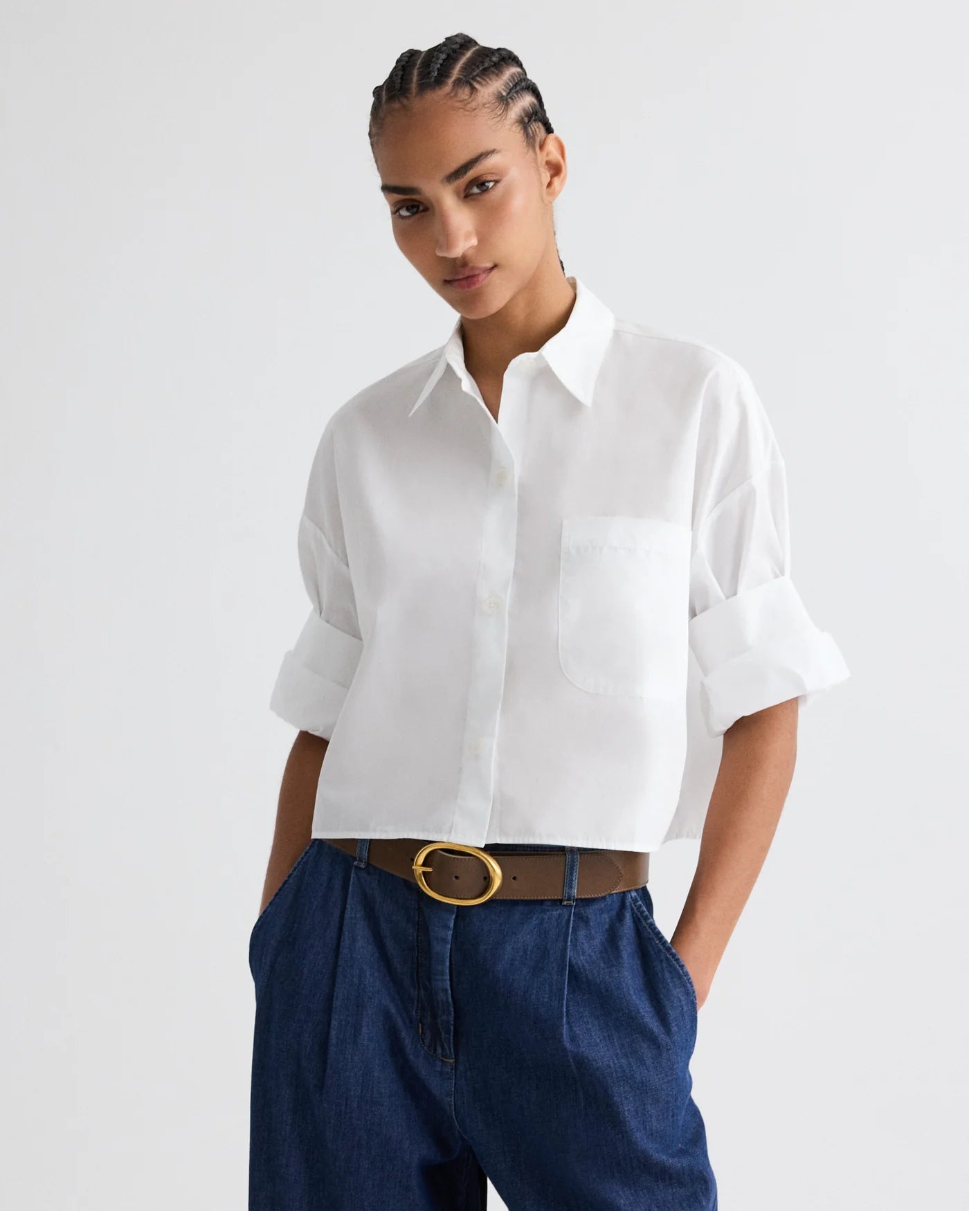 TWP WHITE SHIRT SUPERFINE COTTON