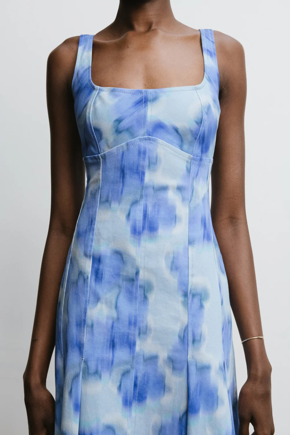 Charlie Pleated Floral Midi Dress by Clea | Clairvaux Charlie Pleated Floral Midi Dress by Clea | Clairvaux
