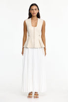 acler white maxi dress pebble delny dress