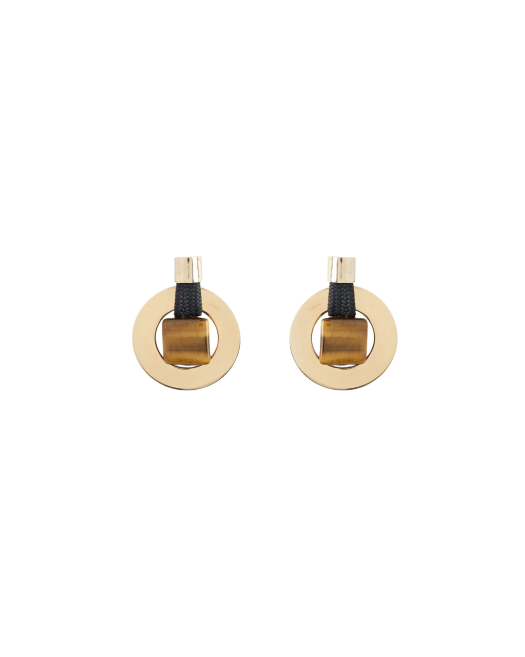 earrings kimiya earrings tiger's eye and black pichulik