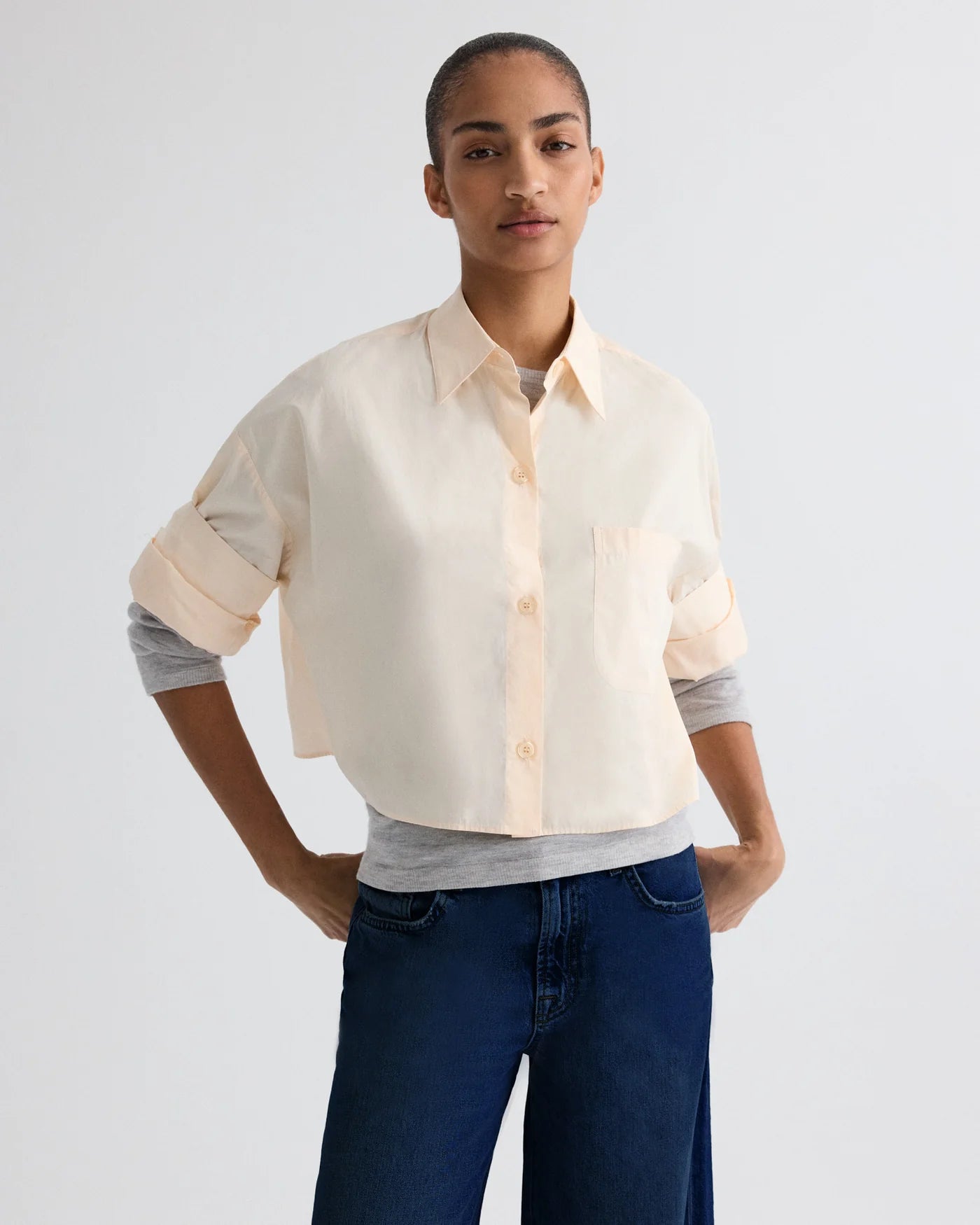 TWP NEXT EX SHIRT CREME DE PECHE