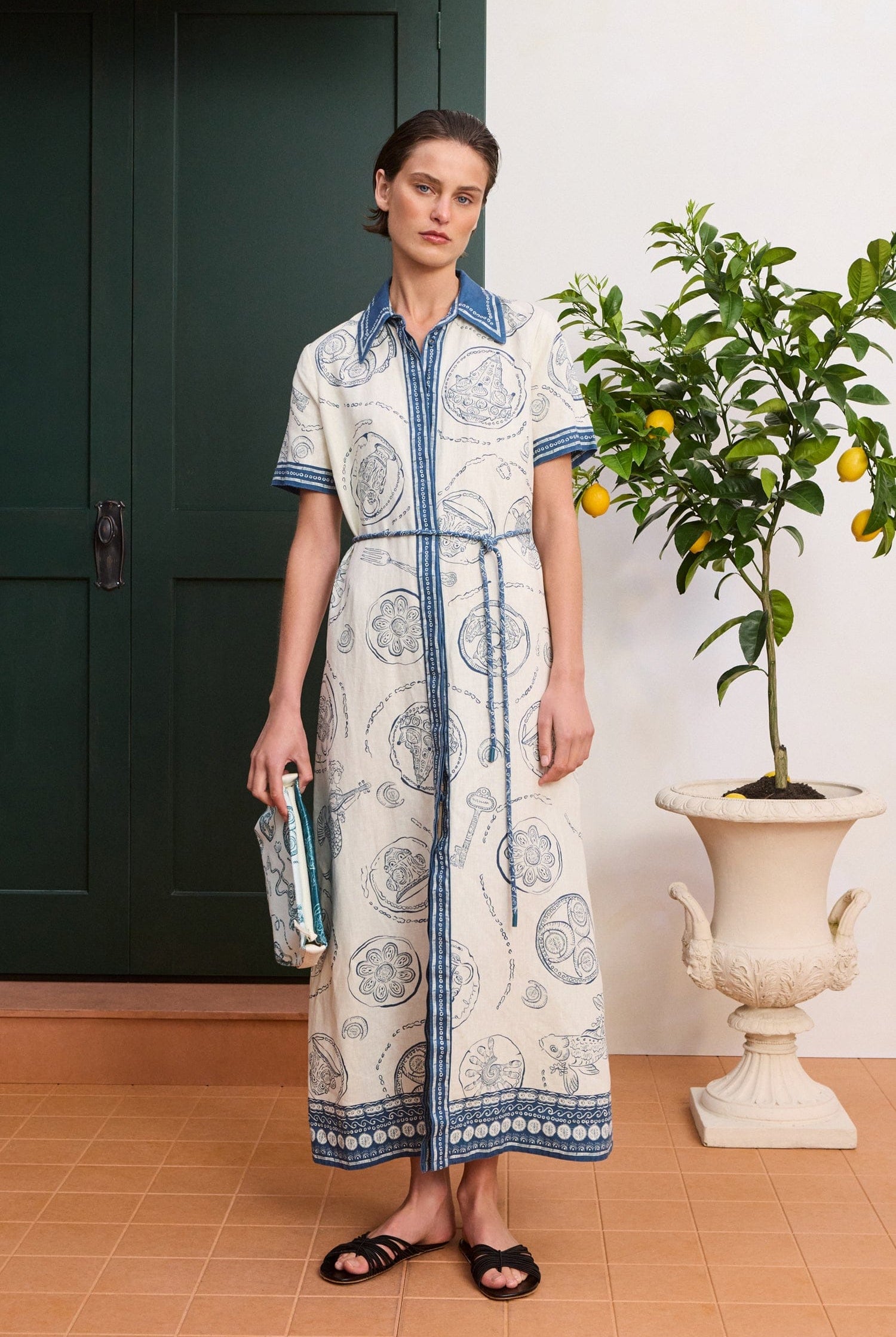 alemais shirt dress sale Almais - Play Embroidered Linen Dress - Women - Cream