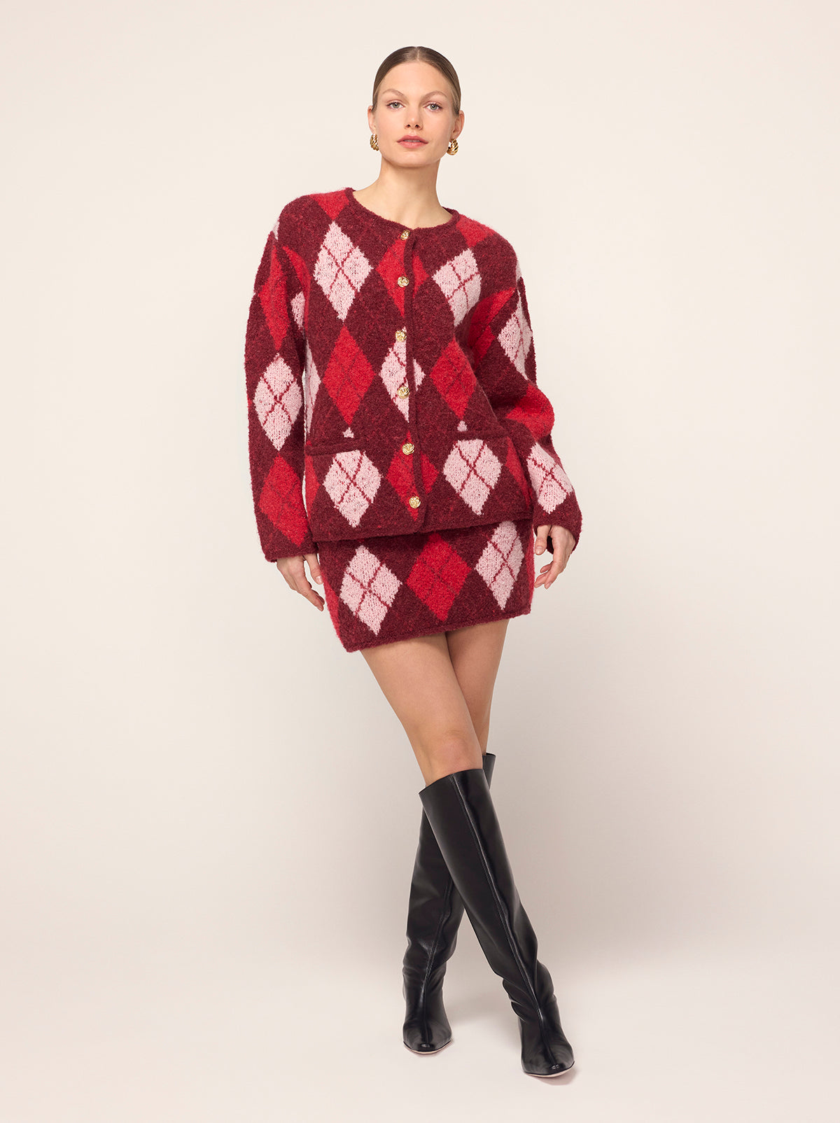 SUSAN ARGYLE KNIT MINI SKIRT – Clairvaux