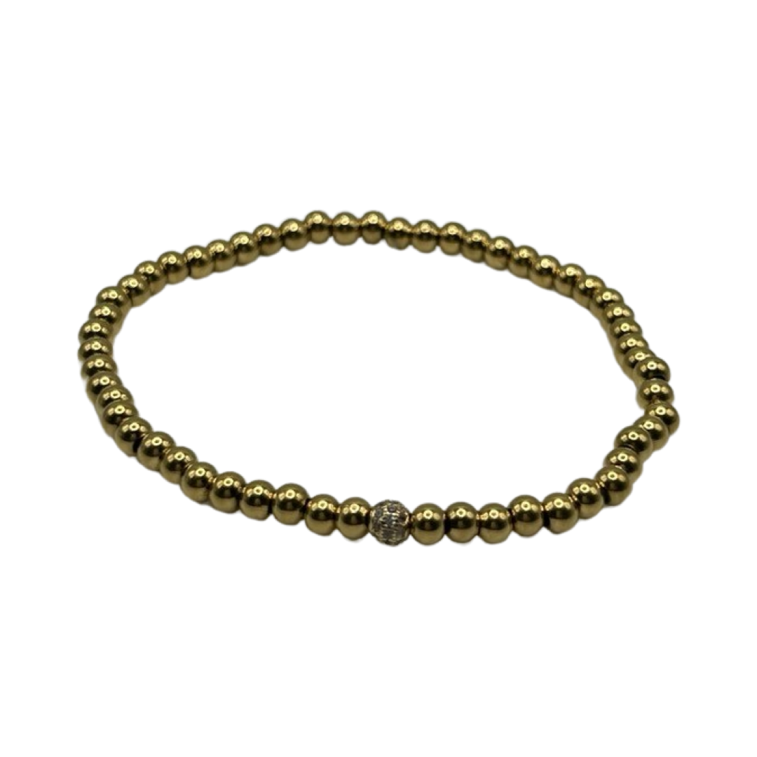 SMALL GOLD BALL BRACELET – Clairvaux