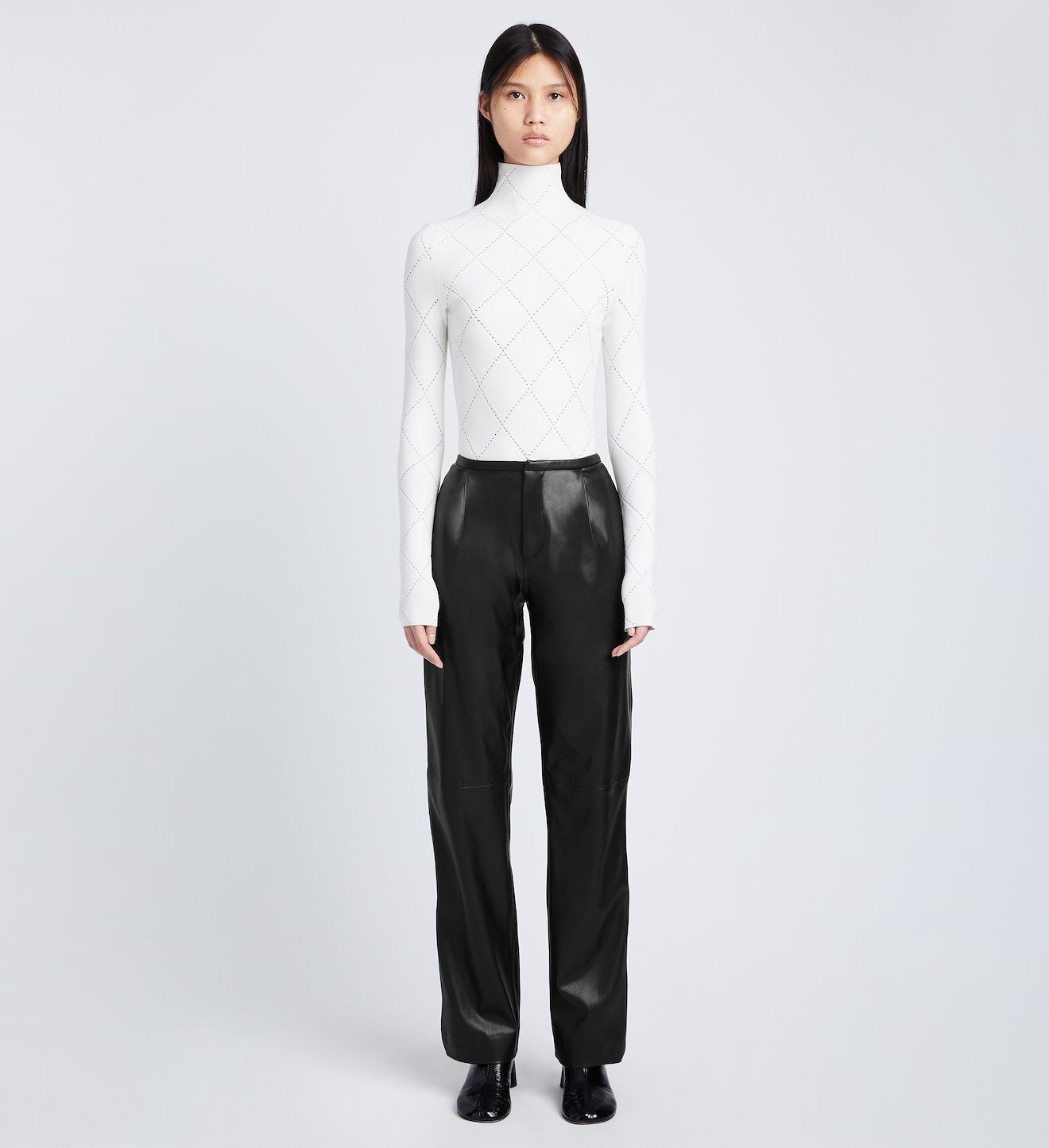 FAUX LEATHER STRAIGHT LEG PANTS – Clairvaux